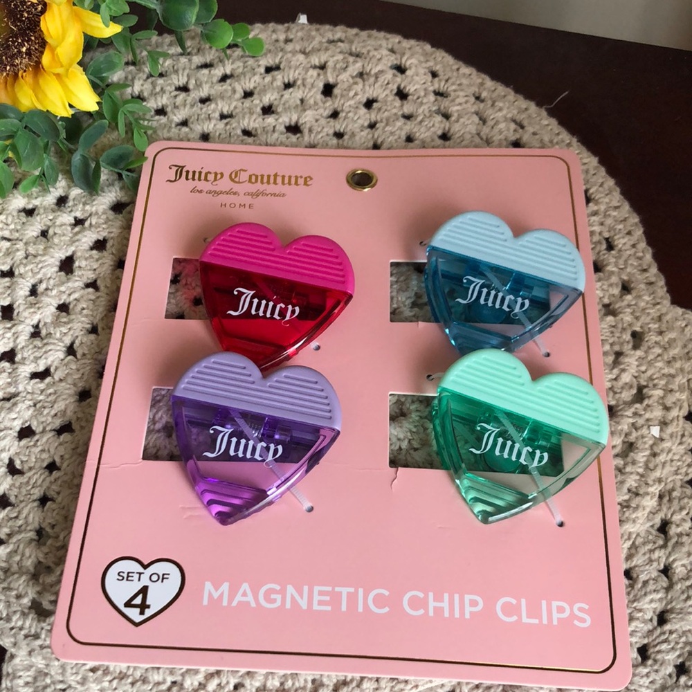 Juicy Couture Home Magnetic Chip Bag Clips